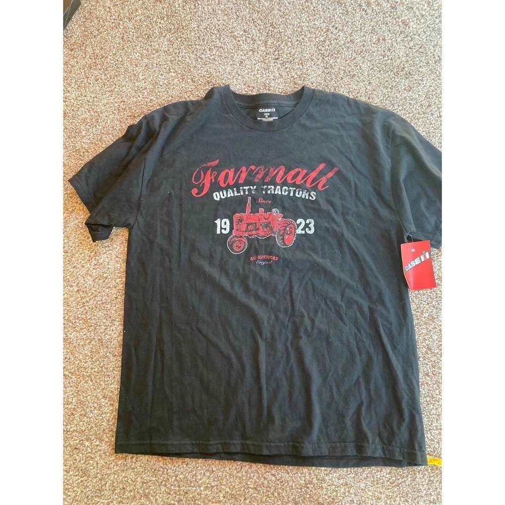 Case IH Farmall Quality Tractors Graphic T-Shirt Black Mens XL NWT